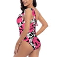 thumbnail image 4 of Honeii Halloween Pumpkins for women's one-piece swimsuit featuring a chic one-shoulder design experience elegance and style in the water-Small, 4 of 6