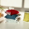 thumbnail image 4 of Visland Cloth Tissue Box Cover Creative Tassel Napkin Holder Cotton Linen Paper Towel Storage Bag Car Bathroom Tissue Box Container, 4 of 7