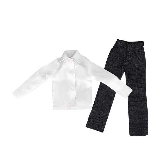 Ropa para muñecas femeninas a escala 1/6, uniforme, pantalones, camisa de manga larga, traje completo, disfraz para muñecas femeninas de 12 pulgadas,