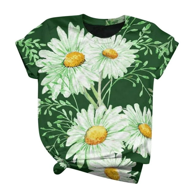 T-Shirt à Manches Courtes pour Femmes et Taille 3D Animaux Imprimé à Col Rond Tee-Shirt Blouse pour Femmes