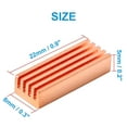 thumbnail image 4 of 8 Pcs 22mm x 8mm x 5mm Self-Adhesive Copper Memory Cooler Heat for DDR DDR3, 4 of 8