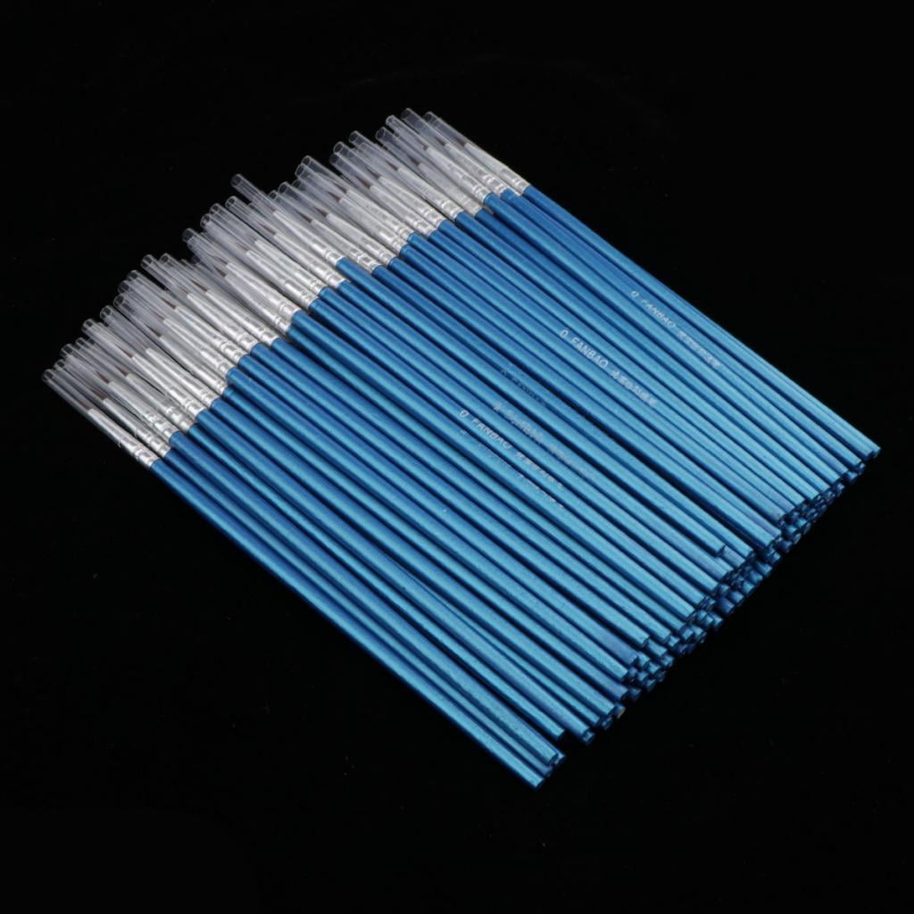 Yunhgft 100Pack Nylon Hair Round Tip Brush, Watercolor Brush Set For Acrylic Watercolor S
