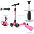 thumbnail image 2 of Allek Kick Scooter B02 with Light-Up Wheels and 4 Adjustable Heights for Children from 3-12yrs (Rose Pink), 2 of 8