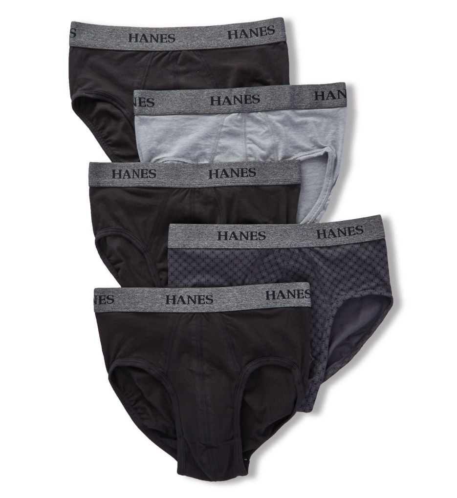 Hanes Men's Hanes YTBFA5 Platinum Stretch Briefs 5 Pack Walmart
