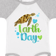 thumbnail image 4 of Inktastic Earth Day Sea Turtle and Hearts Boys or Girls Baby Bodysuit, 4 of 5