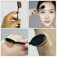 thumbnail image 4 of Pinceles de maquillaje, cepillo de dientes cosmético ovalado, cepillo para polvos faciales y colorete profesional, herramienta de maquillaje, 4 of 8