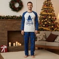 thumbnail image 5 of Family Matching Pajamas Sets Christmas Tree Printed Long Sleeve Tops with Plaid Pants 2Pcs Family Sleepwear, 5 of 9