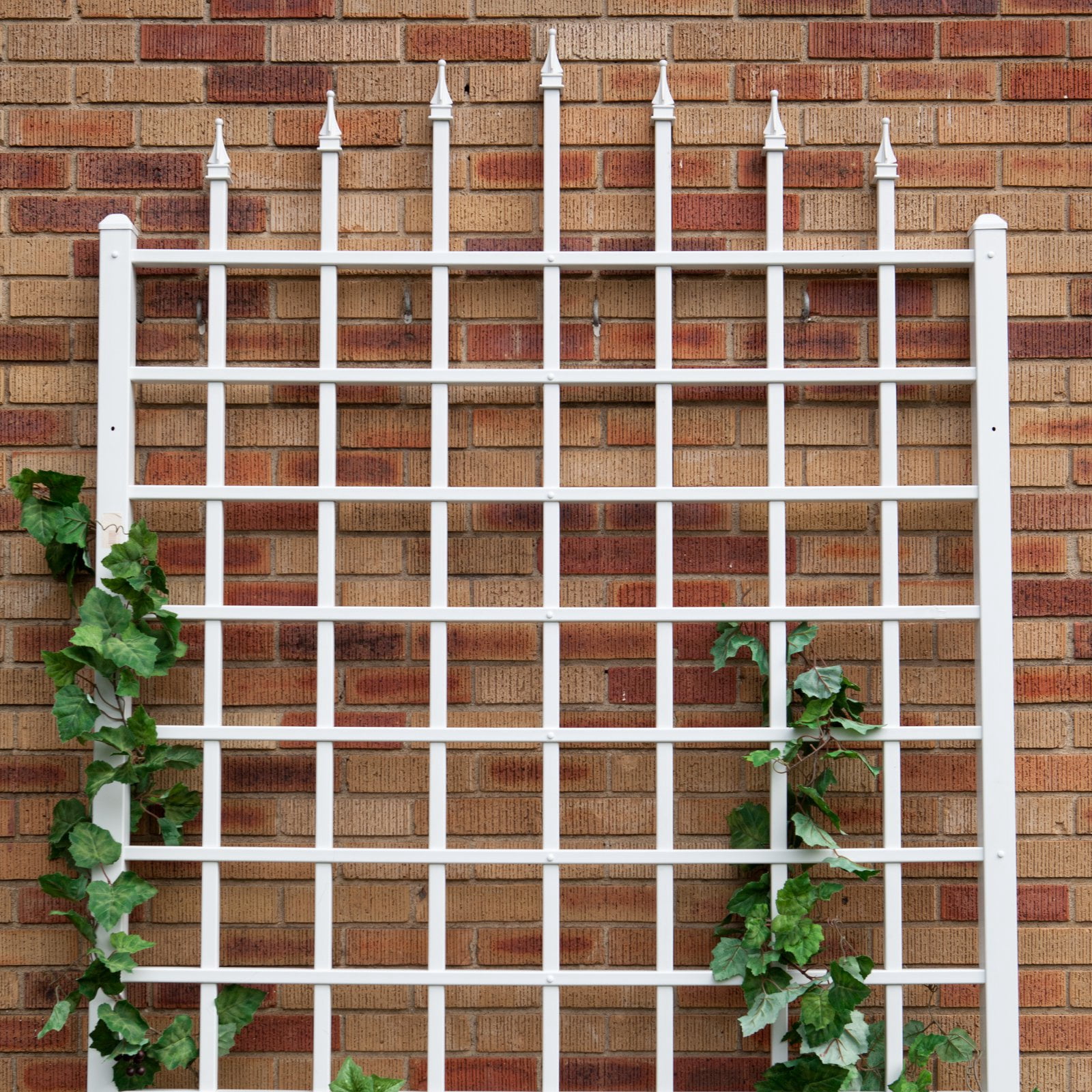 Dura-Trel Winchester Vinyl Garden Trellis, PVC Grid for Climbing Plants, White, 57" x 95"
