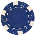 thumbnail image 1 of 50 Clay Composite Dice Striped 11.5-Gram Poker Chips (Blue), Blue Chips By Da Vinci, 1 of 1