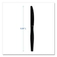 thumbnail image 3 of Boardwalk Heavyweight Polystyrene Cutlery, Knife, Black, 1000/Carton, 3 of 6