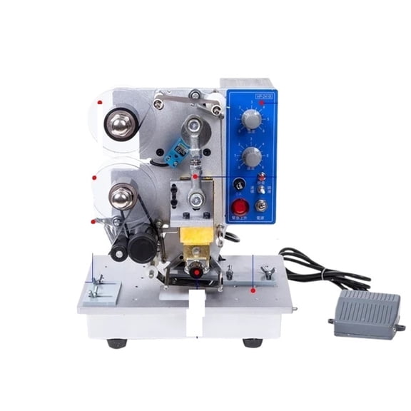 Ribbon Code Printer Color Strip Automatic Coding Machine For Bag Expiry Date Printing Coding And Hot Stamping Machine ,Fast-Drying Ink with Crisp Output