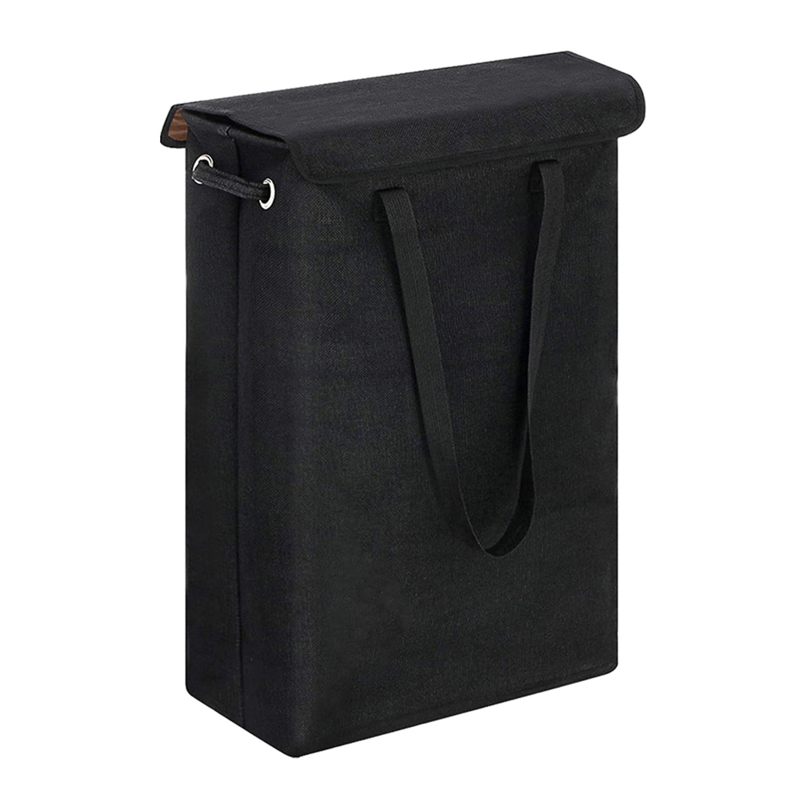 XiYing 45L Tall Thin Laundry Hamper with Lid, Handles, and Lining, Narrow Storage Basket for Dirty Clothes, 60X39X19Cm, for Bathroom Bedroom Dorm, 1 Count