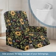 thumbnail image 3 of Kuiaobaty Sunflower Strawberry Recliner Chair Cover Large Reclining Sofa Slipcover Breathable Recliner Couch Cover Washable Reclining Slipcover with Pocket for Pets, 3 of 8