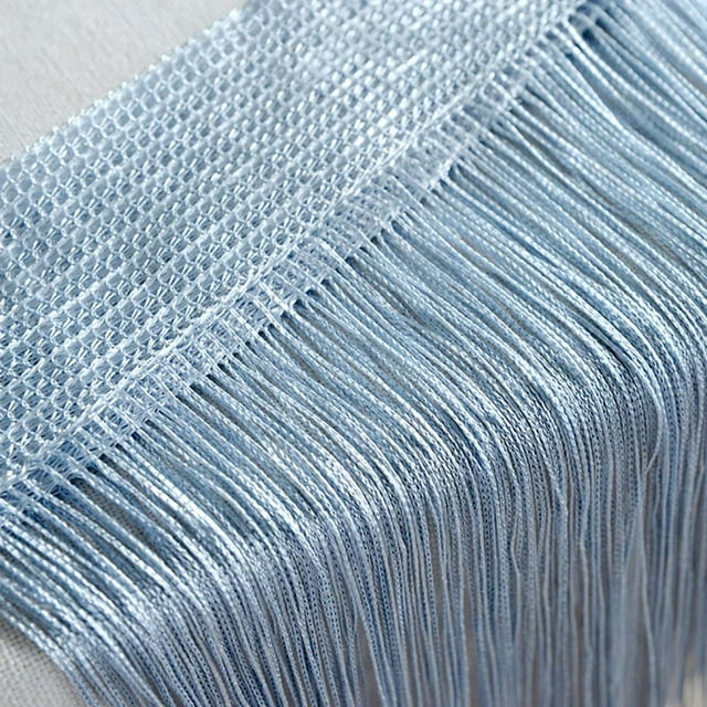 EGNMCR Rideaux, Rideaux pour Chambre Rideaux à Cordelettes Patio Filet à Franges pour Porte Moustiquaire Séparateur Coupé sur Mesure Rideaux Transparents