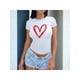 thumbnail image 1 of Playera Blusa De Corazon Dibujado Con Plumon Ropa De Mujer Color Blanco Talla Chica Marca Emil SaEs, 1 of 4