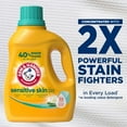 thumbnail image 3 of Sensitive Skin Liquid Laundry Detergent, Fresh Scent, 105 fl oz, 105 Loads, 3 of 5