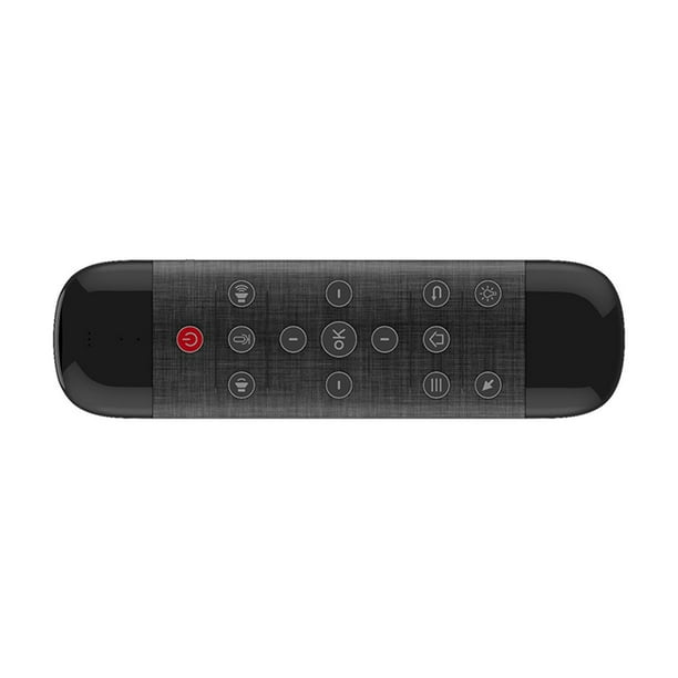 Teclado de control remoto por voz Smart 2.4G inalámbrico Yuarrent negro