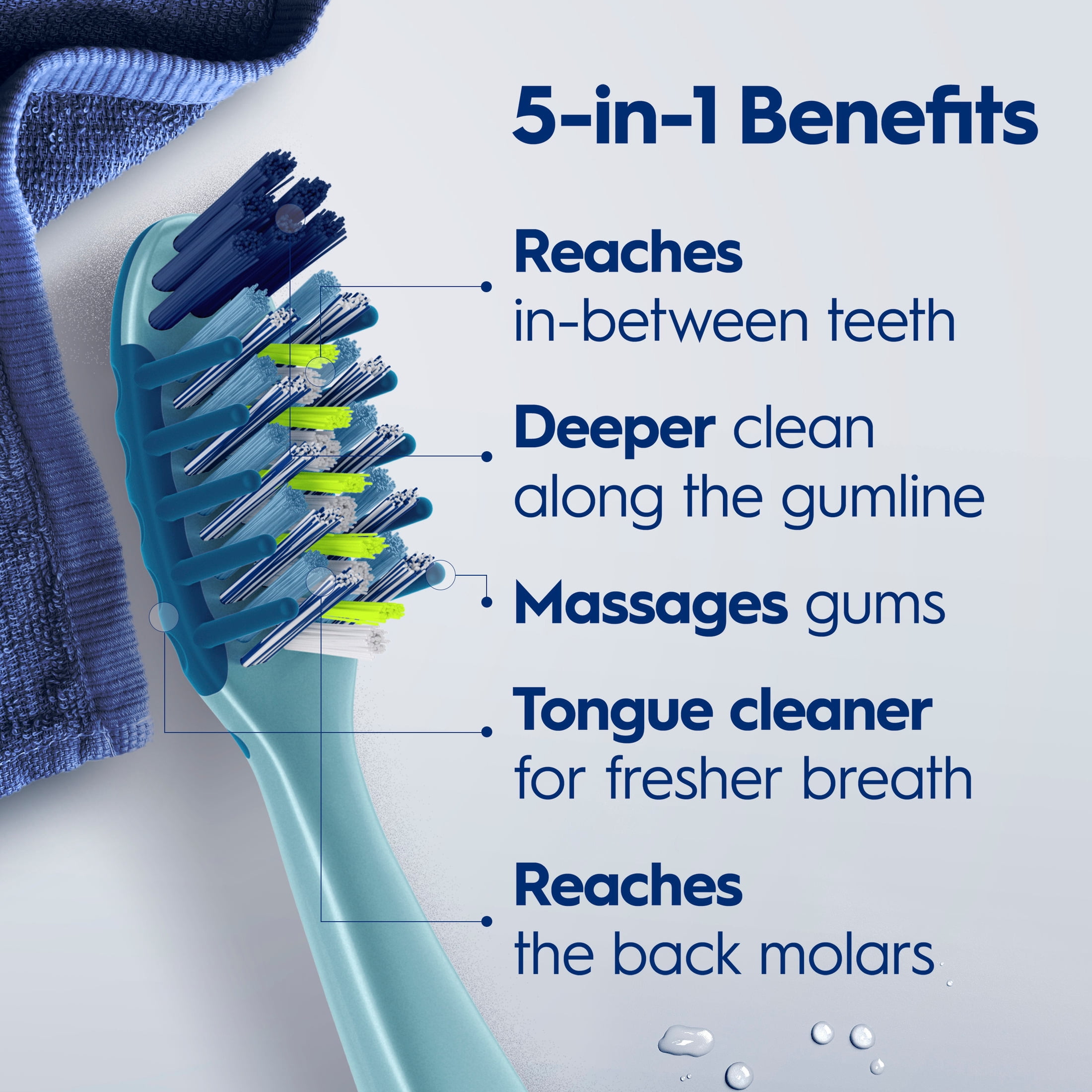 Oral-B PRO-HEALTH CrossAction Toothbrush, NFL, Soft 2 Count