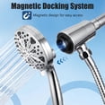 thumbnail image 5 of Filtered Shower Head with Handheld, High Pressure 10-Spd Magnetic Handheld Showerhead, Water Softener for Hard Water Remove Chlorine and Harmful Substance, 72" Hose for Tub Pet Bathing, 5 of 7