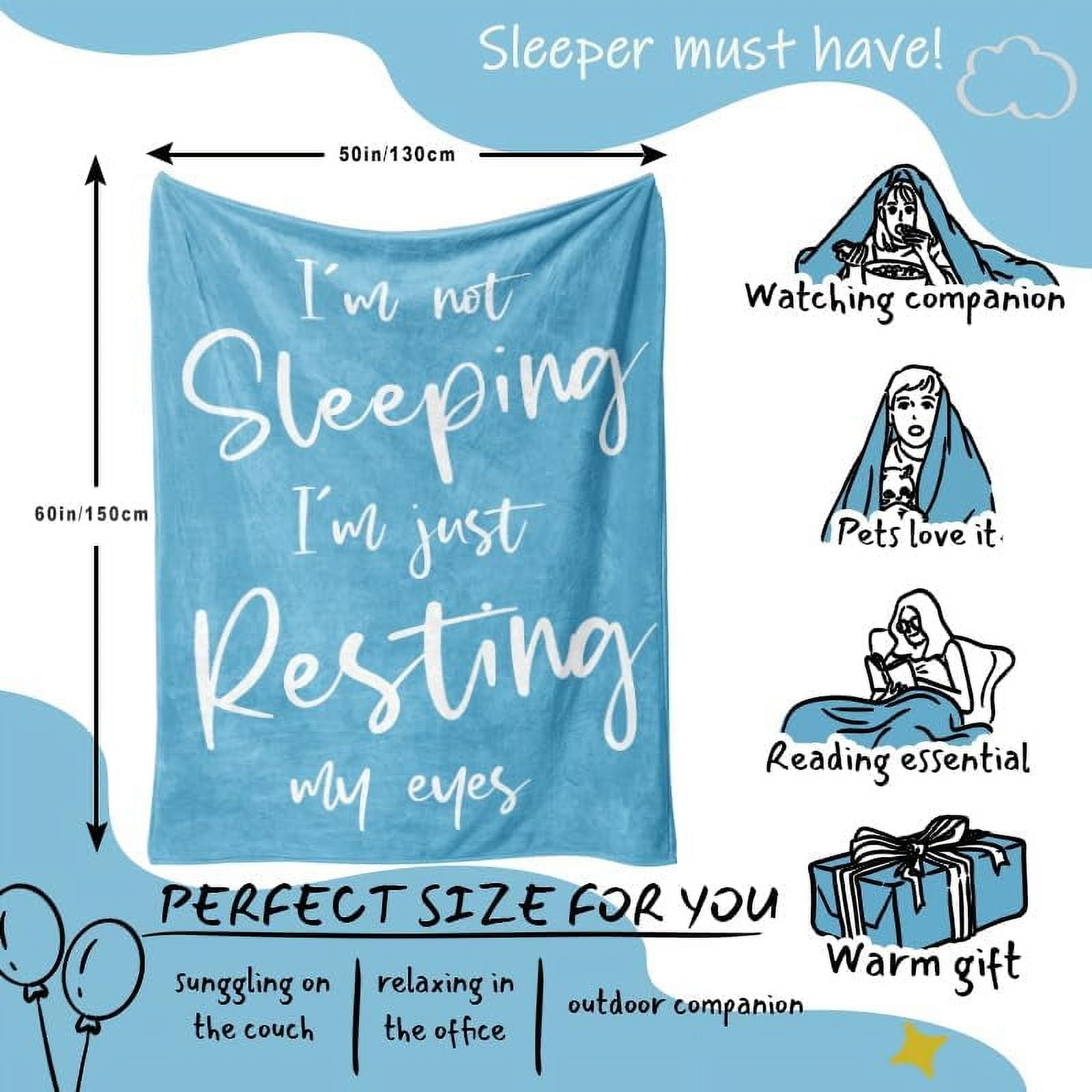 Birthday Gifts for Men, Dad, Husband Blanket, Fathers Gifts from Daughter Son-Gift for Grandpa Brother, Gag Gifts for Men Women