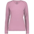 thumbnail image 2 of Augusta Sportswear B25934313 Women Super Soft-Spun Polyester Long Sleeve V-Neck T-Shirt, Dusty Rose - Small, 2 of 5