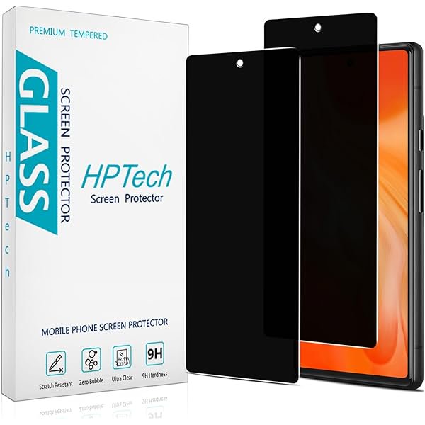 wonima11 HPTech (2 Pack) Privacy Screen Protector Designed for Google Pixel 7 Anti-Spy Tempered Glass, Anti Scratch, Bubble Free