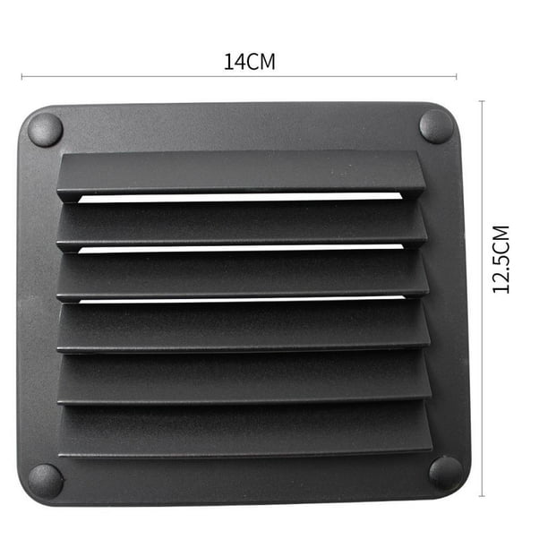 Ventilaciones Marinas con Rejilla forma forma forma , Manguera, Casco, Ventilación, Barco, Negro, 5-1 / 2 "x 4-7 / 8" Cola Ronda de rejillas de ventilación marina
