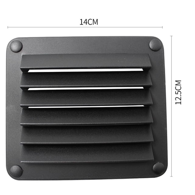 Ventilaciones Marinas con Rejilla forma forma forma , Manguera, Casco, Ventilación, Barco, Negro, 5-1 / 2 "x 4-7 / 8" Cola Ronda de rejillas de ventilación marina