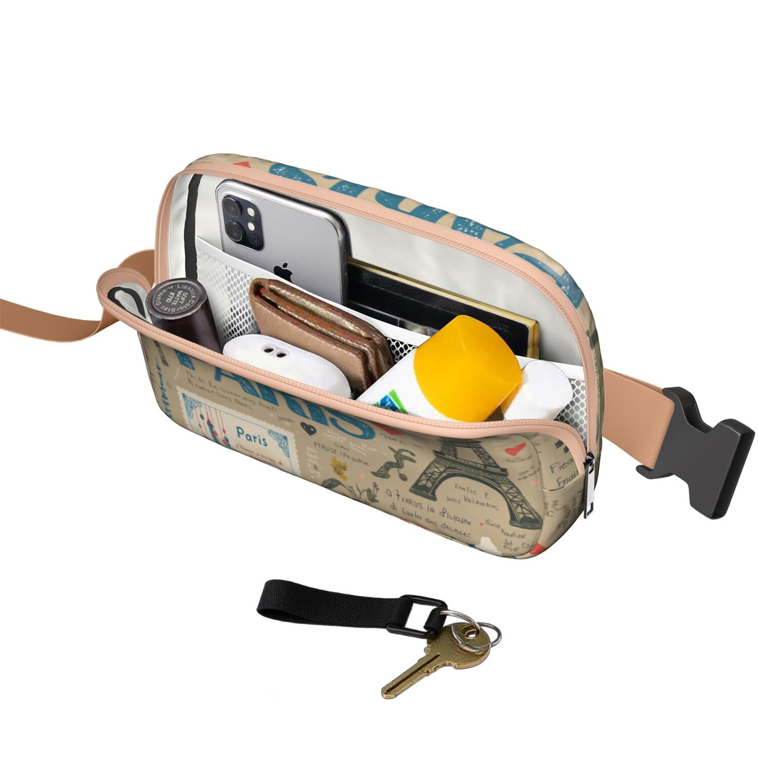 Crossbody Fanny Pack for Sports Enthusiasts Commuters HandsFree Running Belt for Jogging with Adjustable Strap for Outdoors Workout Traveling Tower Sporty Waist Pack