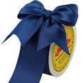 thumbnail image 2 of Leeqe Double Face Satin Ribbon 2 Inch X 25 Yards Polyester Navy Blue Ribbon For Gift Wrapping Very Suitable For Weddings Party Hair Bow Invitation Decorations And More, 2 of 5
