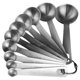 thumbnail image 1 of 1 Set 10 Pcs Stainless Steel Measuring Spoons Baking Measuring Spoons (Silver), 1 of 4