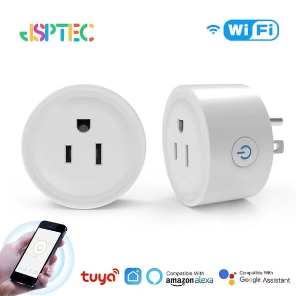 Mini Smart Wifi Plug US Standard Wireless Outlet 10A Remote Control Smart Home Appliances Work With Smart  Home