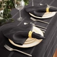 thumbnail image 5 of Newbridge Black Elegance Plaid Set of 4 Fabric Dining Room Party Napkins, 5 of 6