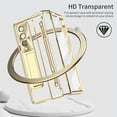 thumbnail image 3 of ELEHOLD for Samsung Galaxy Z Fold 4 Leveling Hinge Folding Case, HD Transparent Plating Frame Wireless Charging Hidden Kickstand 360° Full Protection Anti-Drop Shockproof Case for ZFold 4 7.6",Gold, 3 of 7
