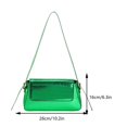 thumbnail image 1 of Bolsa De Hombro Bolso de hombro con relieve de cocodrilo de PU para mujer, bolso informal con solapa (verde), 1 of 7