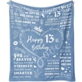 thumbnail image 1 of LHSHID 13 Year Old Girl Gift Ideas Blanket Gifts for 13 Year Old Girl 13 Year Old Birthday Gifts Best Gifts for 13 Year Old Girl 13th Birthday Decorations Blanket 60x80in, 1 of 5