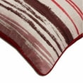 thumbnail image 3 of The HomeCentric Pillow Case, Decorative Red Pack of 2, 14x14 inch (35x35 cm) Throw Pillow Cover For Sofa, Jacquard Silk Abstract Pillowcase With Zipper, Striped Style Easter - Cherry Martini, 3 of 6