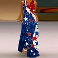 thumbnail image 2 of Cmfcve Women’s 4th of July Patriotic Dresses Sleeveless V-neck Summer Maxi Dresses Flowy Bohemian Sundress, 2 of 5