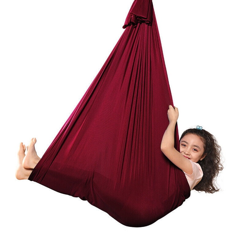WEISIPU Kids Hammock - Small Camping Hammock, Kids Camping Gear w/Tree Straps and Carabiners for Indoor/Outdoor Use Therapy Kids Autism ADHD Sensory Swing Sling