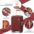 thumbnail image 2 of Melalenia - 7 Luggage Sets ABS Hardside Spinner Luggage -With Spinner Wheels and TSA Lock, 2 of 8