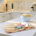 thumbnail image 6 of Summer Starfish Shells Dish Drying Mat Tropical Sandy Beach Dry Pad Bottle Dryer Rack Kitchen Decor absorbent Easy Clean Drainer Mats for Kitchen Counter Sinks 18"x24", 6 of 6