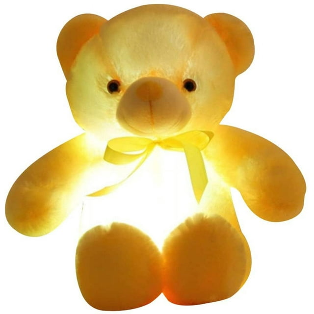 LED Light Up Stuffed Animal Teddy Bear Plush Sleep Toy LED Glow Stuffed Animals Light