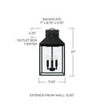 thumbnail image 3 of Capital Lighting 953443 Nelson 4 Light 22" Tall Outdoor Wall Sconce - Black, 3 of 7