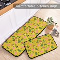 thumbnail image 5 of 2-Piece Kitchen Mat Set Non Slip Washable Floor Mats Decorative Rugs for Kitchen Sink Laundry Flamingos Watermelon and Pineapples, 5 of 7