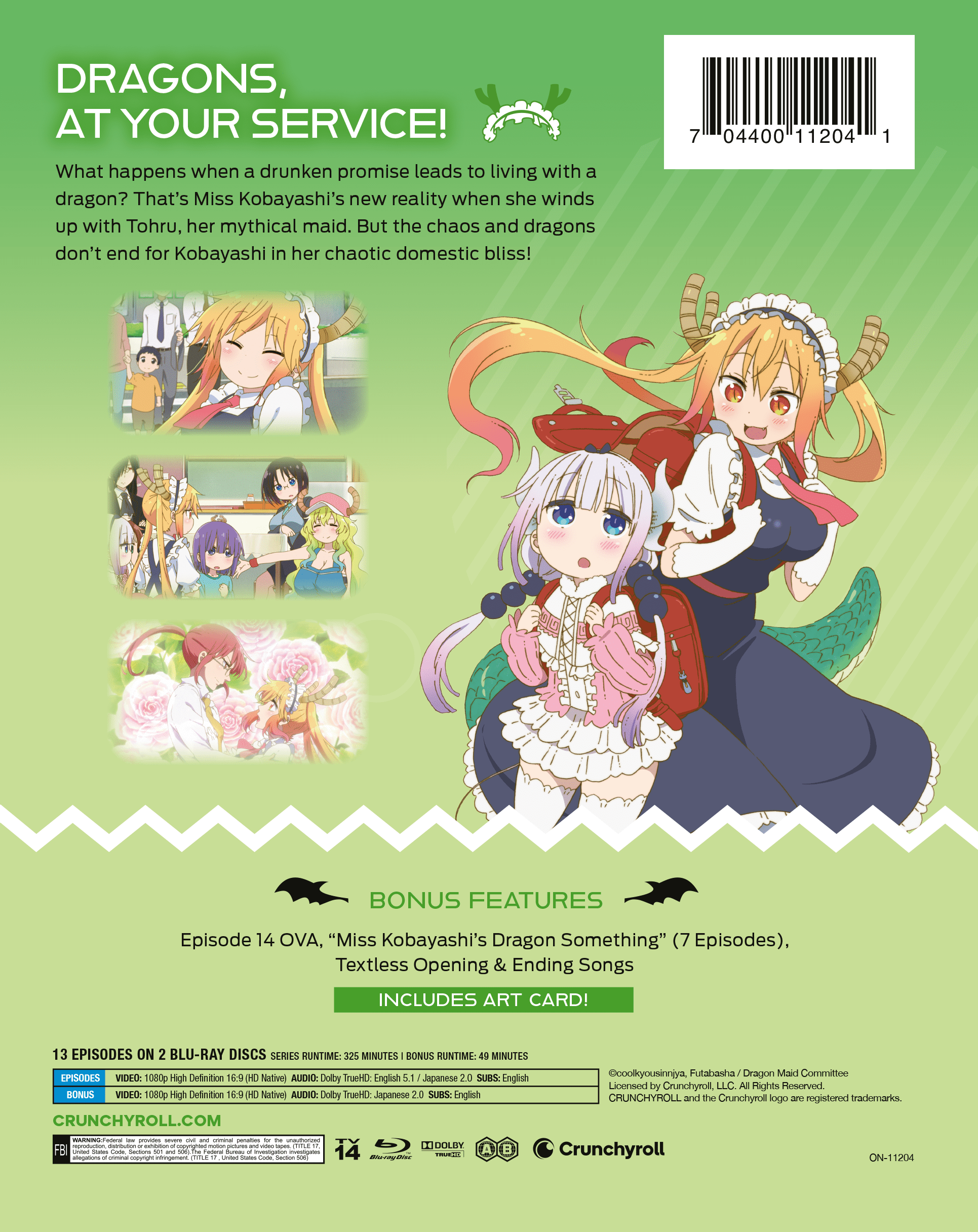 Miss Kobayashi's Dragon Maid: Season 1 (Steelbook) (Blu-ray) Crunchyroll, Anime