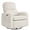 White- Corduroy, variant on Aemeios Swivel Power Recliner Chair Teddy Nursery Glider Rocking Recliner, Gray