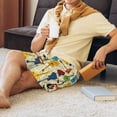 thumbnail image 5 of Honeii Different Kind Of Guitars Print Men's Pajama Sleepwear Shorts - a comfy pajama bottom and lounge short for Relaxed Home Wear-3X-Large, 5 of 6
