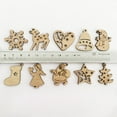 thumbnail image 2 of Adornos Para árboles de Navidad de Madera ANGGREK 100 piezas mezcla de Adornos Mini Santa Claus, 2 of 8