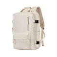 thumbnail image 1 of Travel Backpack with USB Charging Port Lightweight Sports Carry on Backpack beige white, 1 of 10