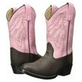 thumbnail image 2 of SMOKY MOUNTAIN BOOTS Girls Monterey Western Boots, Color: Brown/Pink, Size: 1.5, Width: R (1574C-1.5R), 2 of 6